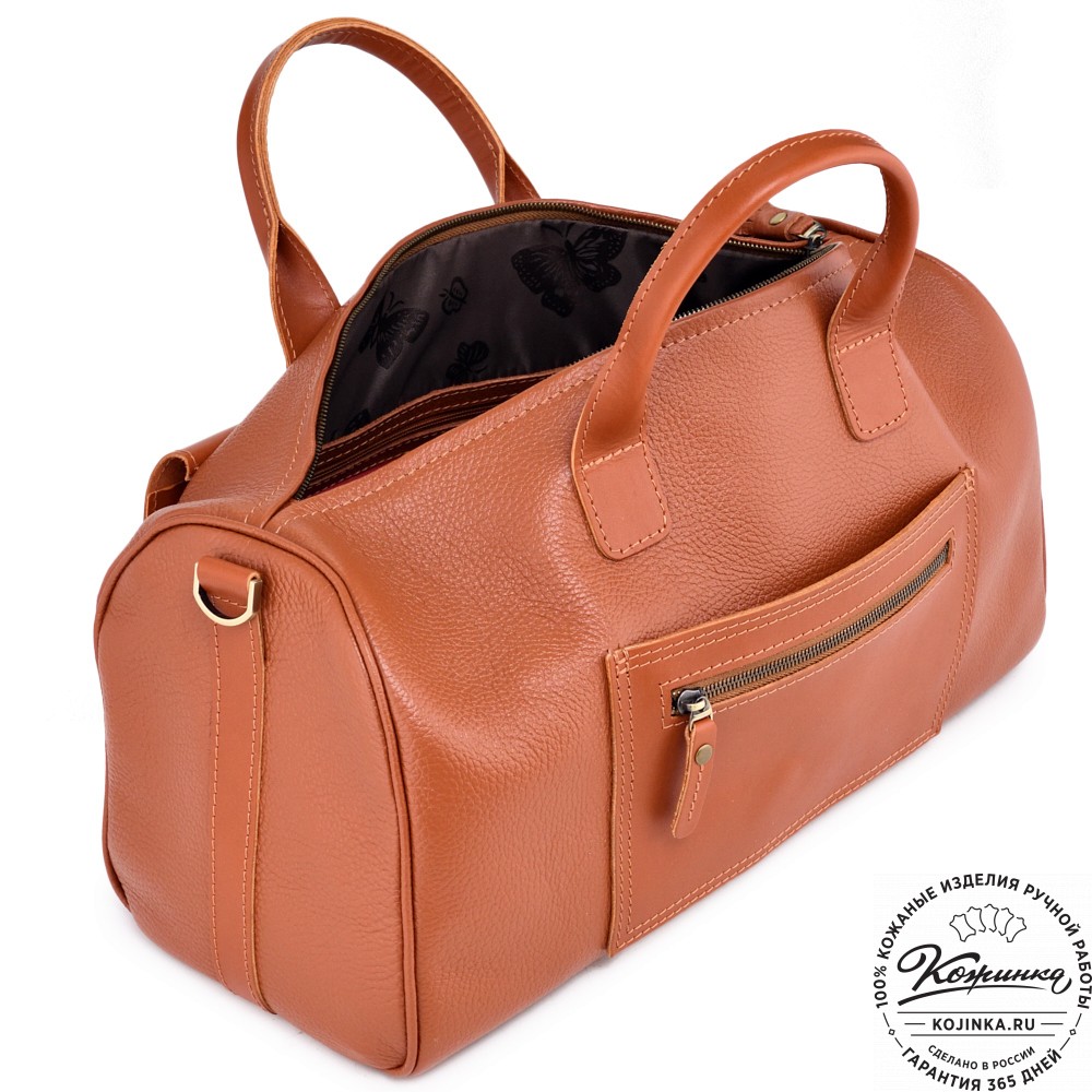 Женская кожаная сумка "Византия" (рыжая)